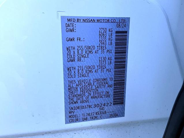 2024 Nissan Pathfinder Platinum 4WD