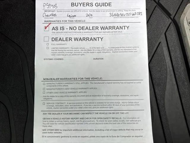 2020 Chevrolet Equinox AWD 1FL