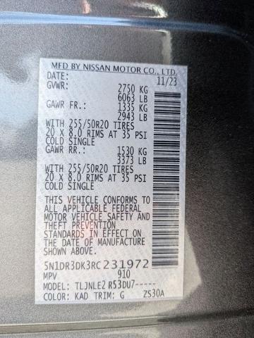2024 Nissan Pathfinder Platinum 4WD