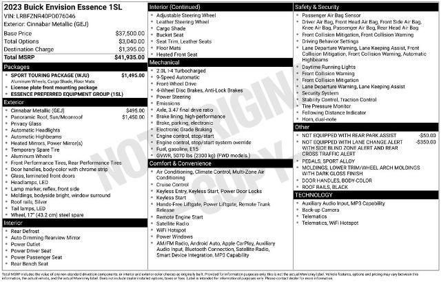2023 Buick Envision Essence FWD