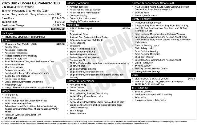 2025 Buick Encore GX Preferred FWD