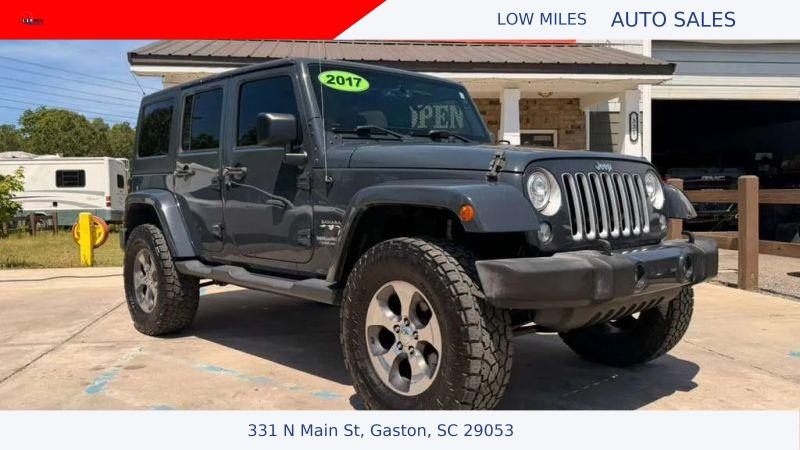 2017 Jeep Wrangler Unlimited Sahara 4x4 for sale in Gaston, SC