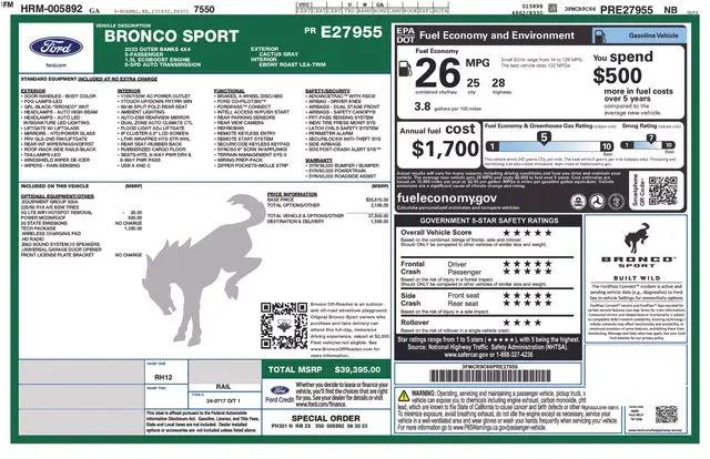 2023 Ford Bronco Sport Outer Banks