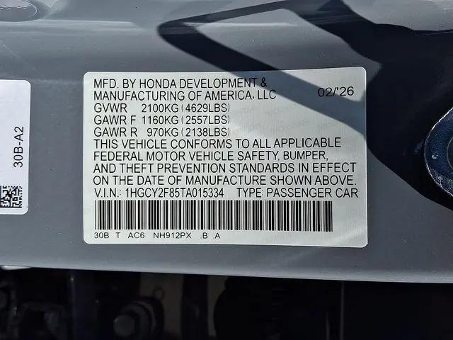 2026 Honda Accord Sedan Touring