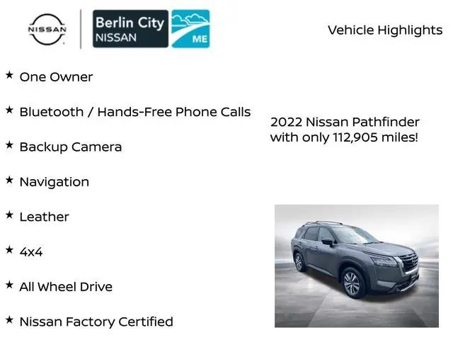 2022 Nissan Pathfinder SL 4WD