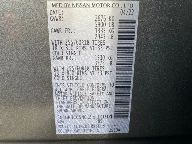 2022 Nissan Pathfinder SL 4WD