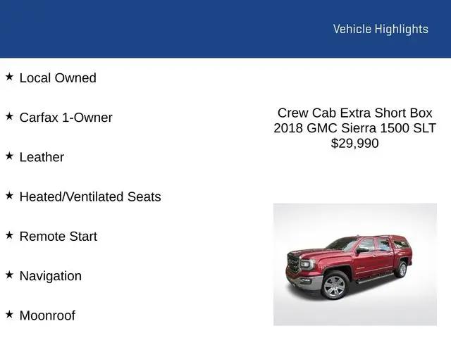 2018 GMC Sierra 1500 SLT