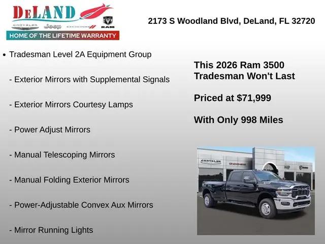 2026 Ram 3500 Tradesman Crew Cab 4x4 8' Box