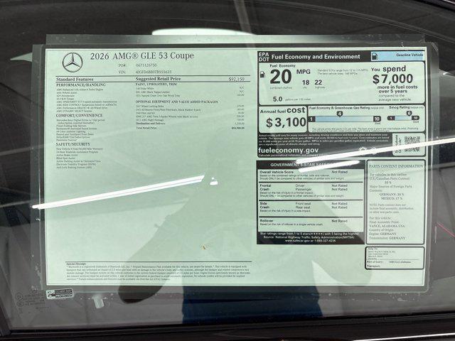 2026 Mercedes-Benz AMG GLE 53 4MATIC+