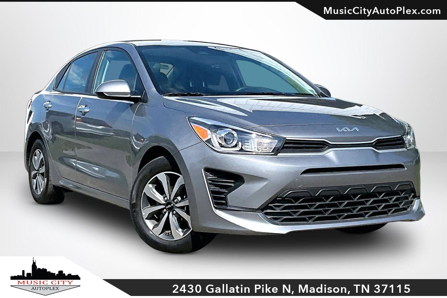 Steel Gray 2023 Kia Rio S FWD Sedan Front-Wheel Drive Automatic