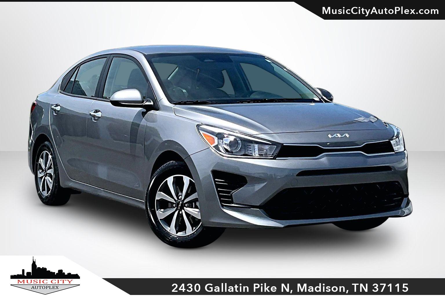 Steel Gray 2023 Kia Rio S FWD Sedan Front-Wheel Drive Automatic
