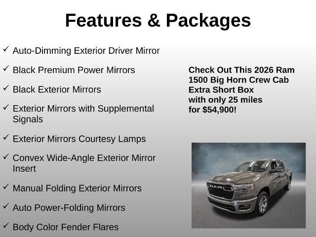 2026 Ram 1500 Big Horn Crew Cab 4x4 5'7" Box