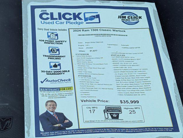 2024 Ram 1500 Classic Warlock Crew Cab 4x2 5'7" Box