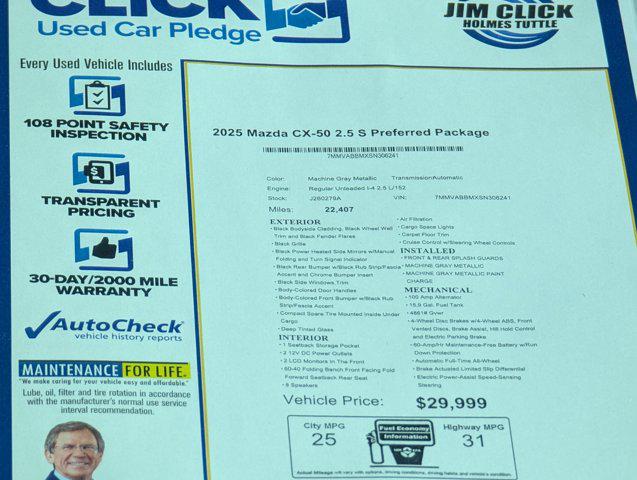 2025 Mazda CX-50 2.5 S Preferred Package