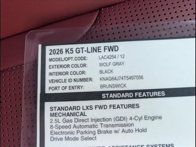 2026 Kia K5 GT-Line FWD