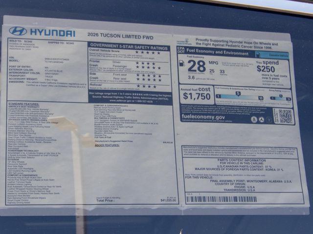 2026 Hyundai Tucson Limited