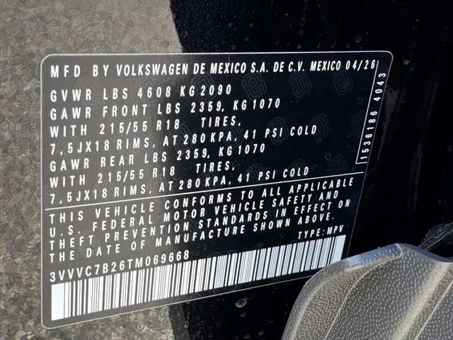 2026 Volkswagen Taos SE