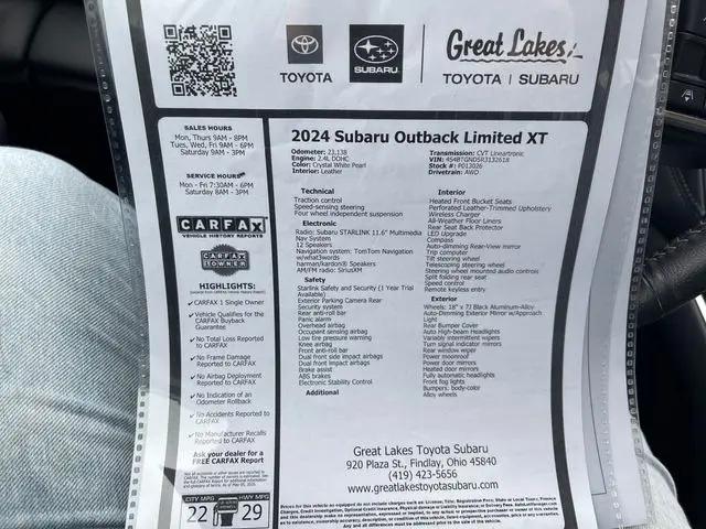 2024 Subaru Outback Limited XT
