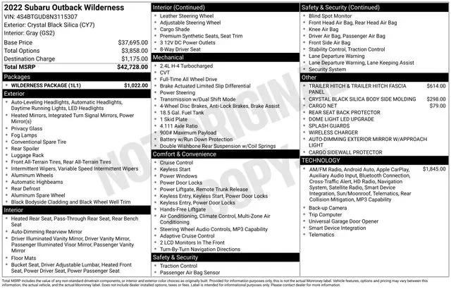 2022 Subaru Outback Wilderness