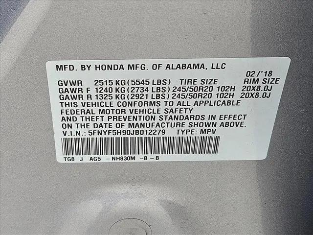 2018 Honda Pilot Touring