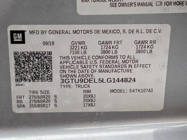 2020 GMC Sierra 1500 4WD Crew Cab Standard Box SLT