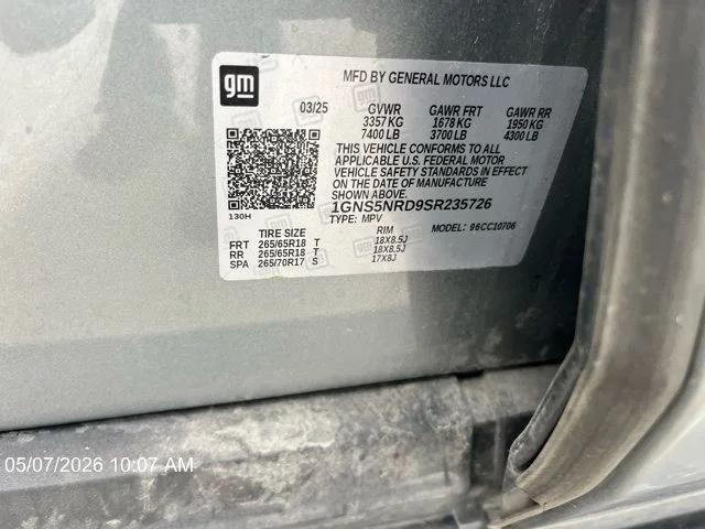 2025 Chevrolet Tahoe 2WD LT