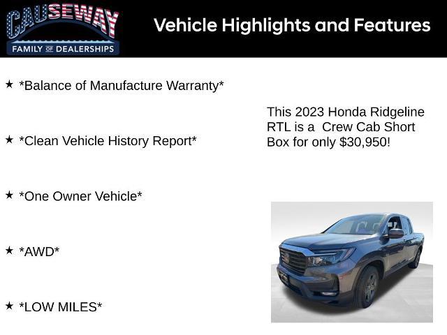 2023 Honda Ridgeline RTL