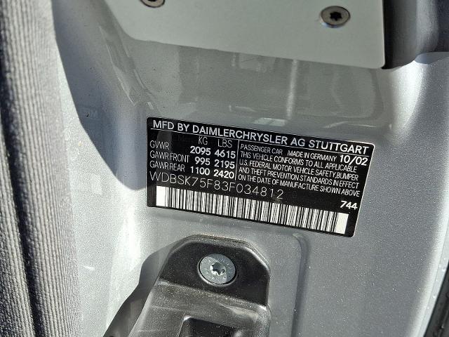 2003 Mercedes-Benz 500 Base
