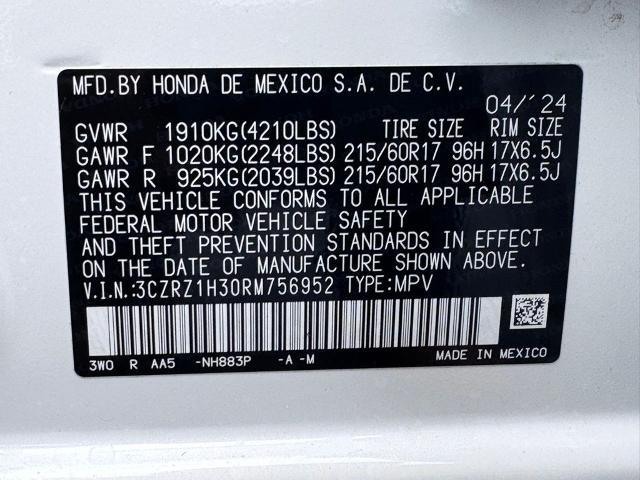 2024 Honda HR-V 2WD LX