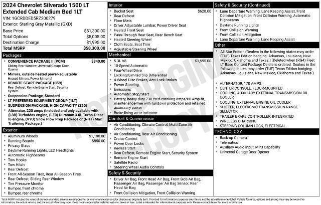 2024 Chevrolet Silverado 1500 4WD Double Cab Standard Bed LT