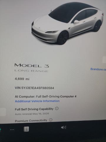 2025 Tesla Model 3 Long Range Rear-Wheel Drive