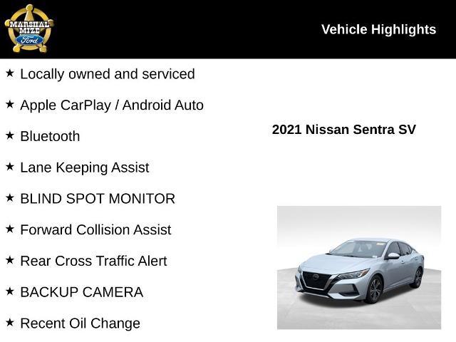 2021 Nissan Sentra SV Xtronic CVT