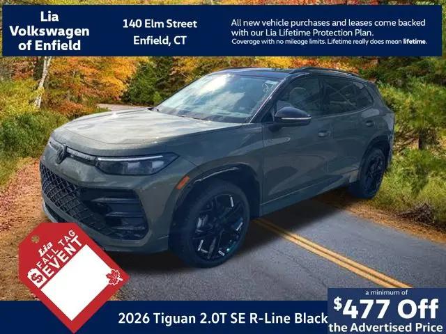 2026 Volkswagen Tiguan SE R-Line Black for sale in Enfield, CT