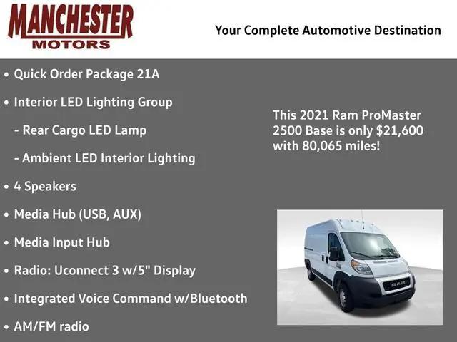 2021 Ram ProMaster 2500 Cargo Van High Roof 136" WB