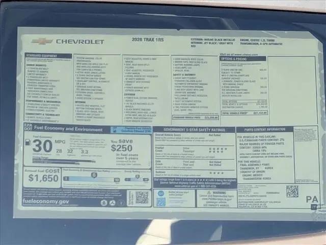 2026 Chevrolet Trax FWD 1RS