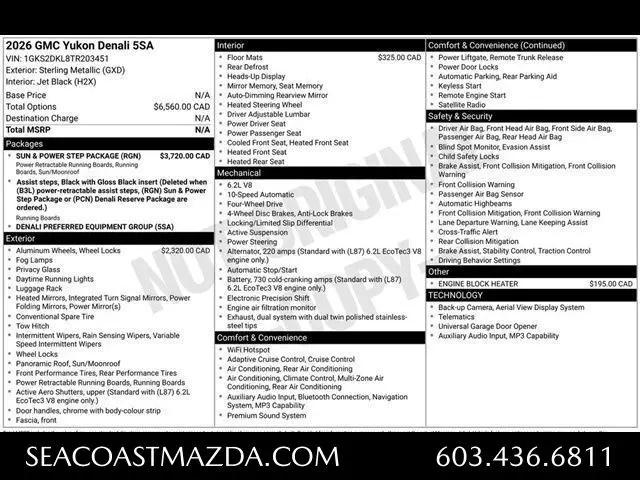 2026 GMC Yukon Denali 4WD