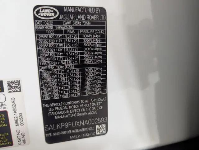 2022 Land Rover Range Rover P400 SE