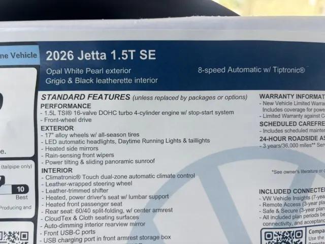 2026 Volkswagen Jetta SE