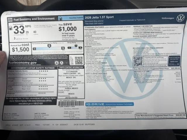 2026 Volkswagen Jetta Sport