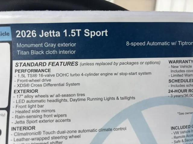 2026 Volkswagen Jetta Sport