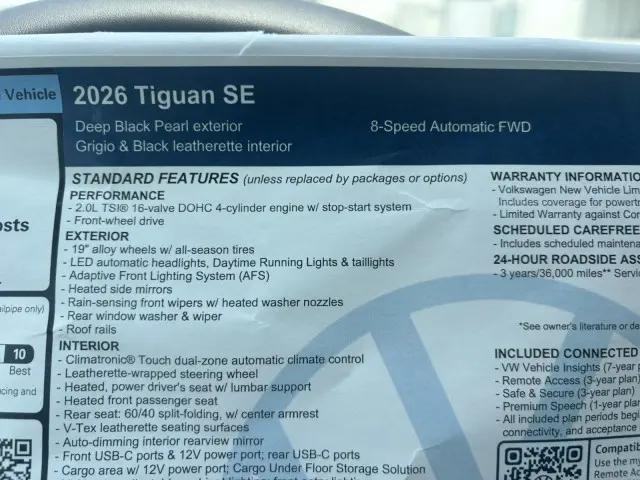 2026 Volkswagen Tiguan SE