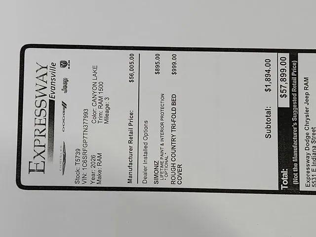 2026 Ram 1500 Express Crew Cab 4x4 5'7" Box