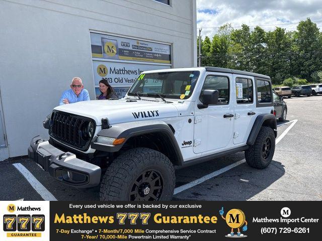 2024 Jeep Wrangler 4-Door Willys 4x4 for sale in Vestal, NY