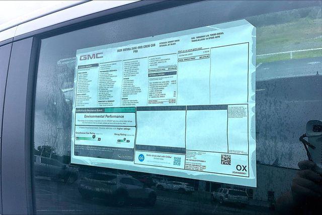 2026 GMC Sierra 2500HD Crew Cab, Standard Bed, Pro, 4WD