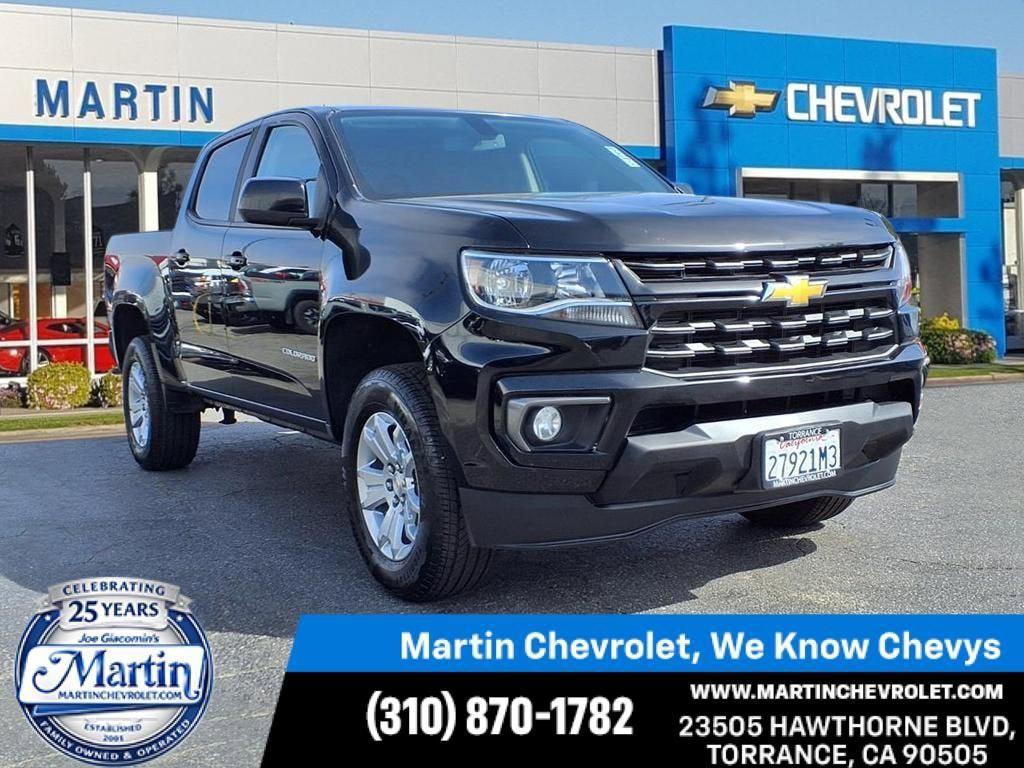 Black 2022 Chevrolet Colorado LT Crew Cab RWD Pickup Truck 4X2 Automatic