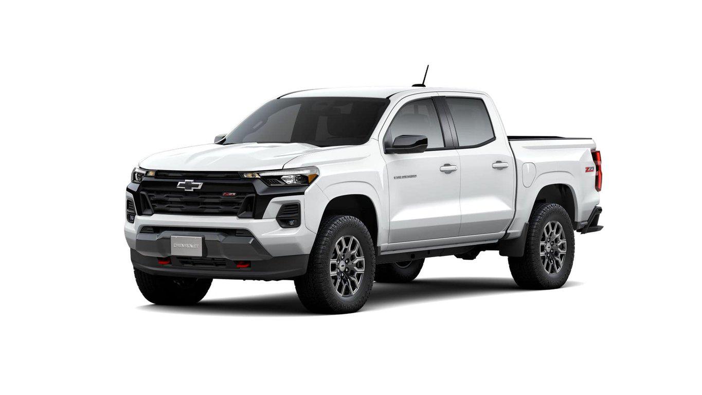 Summit White 2026 Chevrolet Colorado Z71 Crew Cab 4WD Pickup Truck Four-Wheel Drive Automatic