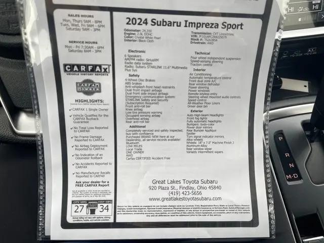 2024 Subaru Impreza Sport 5-Door