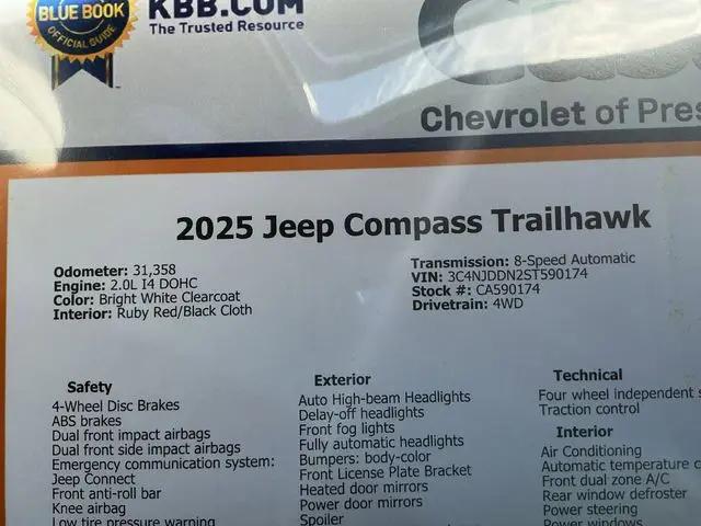 2025 Jeep Compass Trailhawk 4x4