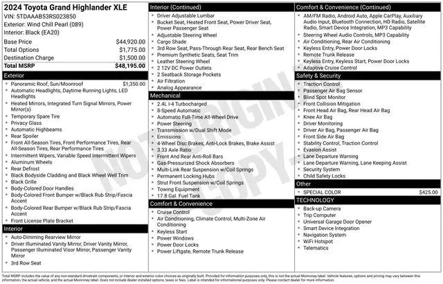 2024 Toyota Grand Highlander XLE