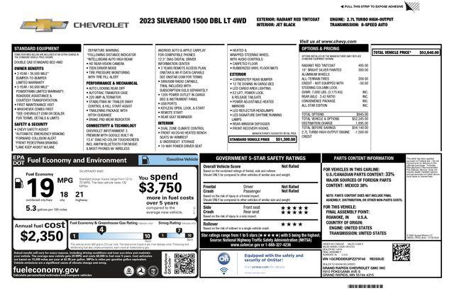 2023 Chevrolet Silverado 1500 4WD Double Cab Standard Bed LT